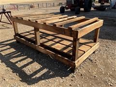 Wooden Oil Barrel Table 