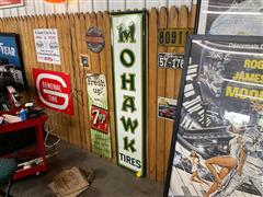 Mohawk Tires Metal Sign 