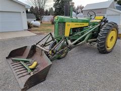 1959 John Deere 630 2WD Tractor W/Loader And 3-Pt Blade 