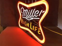 Miller High Life Soft Cross Neon Sign 