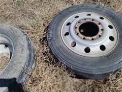 24.5 Aluminum Truck Rims & Tires 