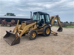 1993 Caterpillar 416B 4x4 Loader Backhoe W/Extendahoe 