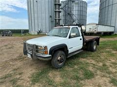 1990 Chevrolet 3500 4x4 Flatbed Dually Pickup 