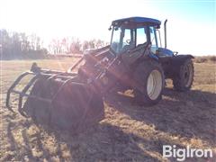 2007 New Holland TV145 Bi-Directional 4WD Tractor W/Loader 