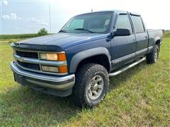 2000 Chevrolet 2500 LS 4x4 Crew Cab Short Box Pickup 