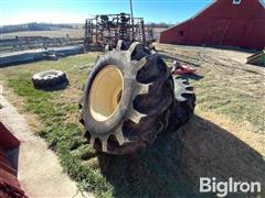 Firestone 30.5L-32 Tires W/International Combine Rims 