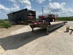 1995 Trail King TK70HT-482 T/A Fixed Neck Lowboy W/Hyd Tail Section 