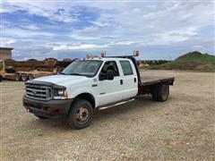 2003 Ford F450 Super Duty 2WD Crew Cab Flatbed Pickup 