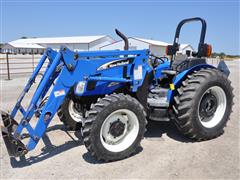 New Holland TN75A MFWD Tractor W/Loader 