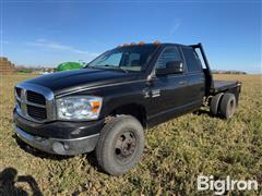 2007 Dodge RAM 3500 4x4 Crew Cab Flatbed Pickup 