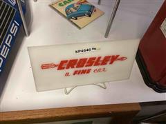 Crosley Plastic Sign 