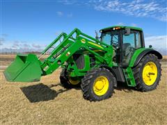 2010 John Deere 7130 MFWD Tractor W/Loader 