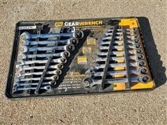 GEARWRENCH 20-Piece SAE/Metric Ratcheting Combination Wrench Set 