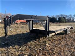 2004 May Gooseneck T/A Flatbed Trailer 