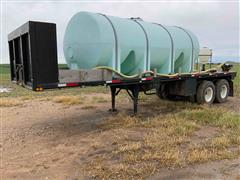 1983 Southwest M871 T/A Flatbed Tender Trailer W/4000-Gallon Tank 