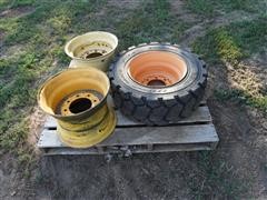 Skid Loader Tire & Rims 