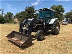 1993 White 6125T 2WD Row Crop Tractor W/Loader 