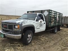 1992 GMC 3500HD SL 2WD Flatbed Truck 