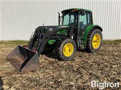 2002 John Deere 6420 MFWD Tractor W/Loader 