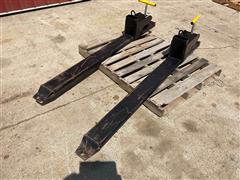 Clamp-On Loader Pallet Forks 