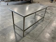 6’ Stainless Steel Shop Table 