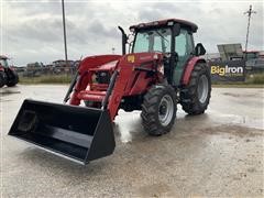 2018 Mahindra 8100 MFWD Tractor W/Loader 