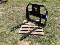 KC Skid Loader Pallet Fork Attachment 