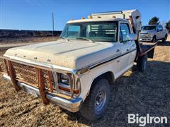 1979 Ford F150 Ranger 4X4 Flatbed Pickup W/Cake Feeder 