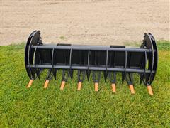 2024 Suihe SSR-78 Root Rake Grapple Skid Steer Attachment 