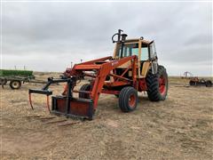 1973 Case 1370 2WD Tractor w/ Front Loader 