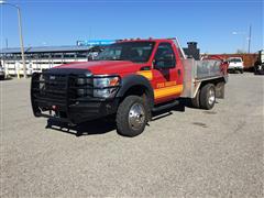 2012 Ford F450 4x4 Flatbed Fire Truck 