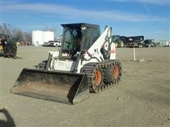 1998 Bobcat 873 Skid Steer W/Loegering Steel Tracks 