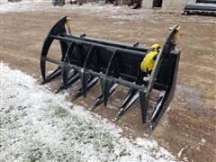 2021 Mid-State Heavy Duty Brush Grapple Skid Steer Attachment 