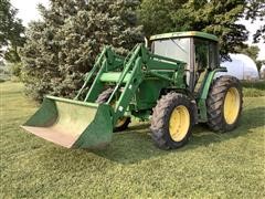 John Deere 6400 MFWD Tractor & 640 Loader 