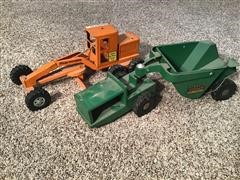 Tonka Road Grader & Structo Rocker Construction Toys 
