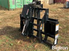 2024 Worksaver ESCG-48S Electric Sub-Compact Skid Steer Grapple For Compact Tractors 