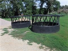 8' Poly Round Bale Feeders 