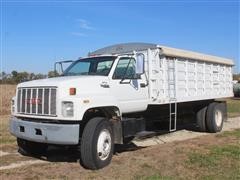 1990 GMC TopKick C7000 S/A Grain Truck 