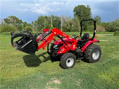 2020 Tym HST T354 MFWD Compact Utility Tractor W/Grapple Loader 