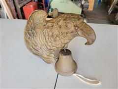 Cast Iron Eagle With Bell 