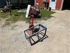 2 Wheel Cart & Barrel Stand 