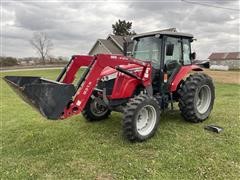 2014 Massey Ferguson 4609 MFWD Tractor W/Loader 