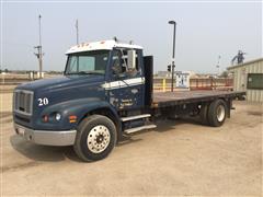 2000 Freightliner FL112 S/A Flatbed Truck 