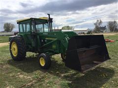 1969 John Deere 4020 2WD Tractor W/Farmhand F258 Front Loader 