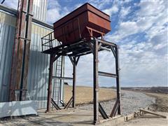 Overhead Bin Steel Frame W/ Gravity Wagon Box 