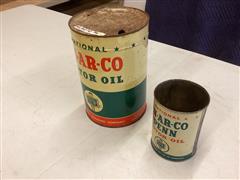 En-AR-CO Motor Oil Cans 