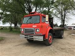 1985 International CargoStar 1850 Cabover S/A Flatbed Truck 