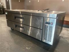 Avantco 178CBE60HC 60" 2 Drawer Refrigerated Chefs Base 