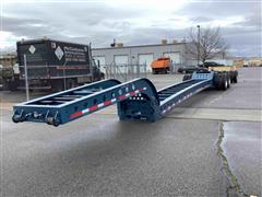 1984 Cozad 60T 2+1 T/A Detachable Beam Lowboy With S/A Stinger 