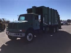 1998 International 4900 T/A Rear Loading Garbage Truck 